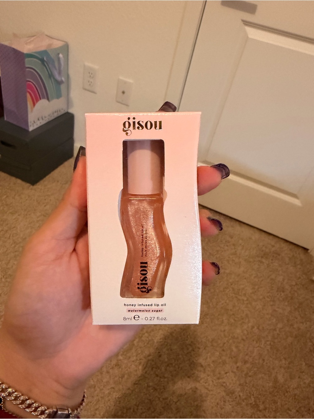 Gisou Watermelon Sugar honey infused lip oil